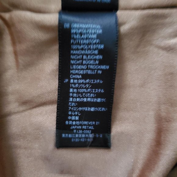 Forever 21 Women’s Square Neck Striped Puff Sleeve Bodycon Knit Dress Medium - Picture 11 of 16